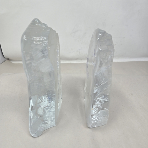 Paul Isling Crystal Glass Artwork Set Man & Women Playing On Golf Course Nybro - Picture 5 of 12